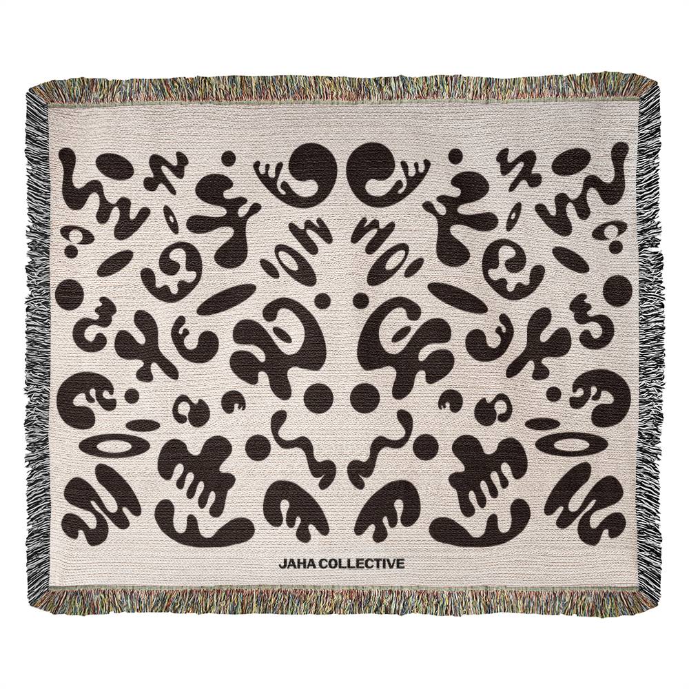 Mirror Work Heirloom Artwork Woven Blanket (80" x 60")