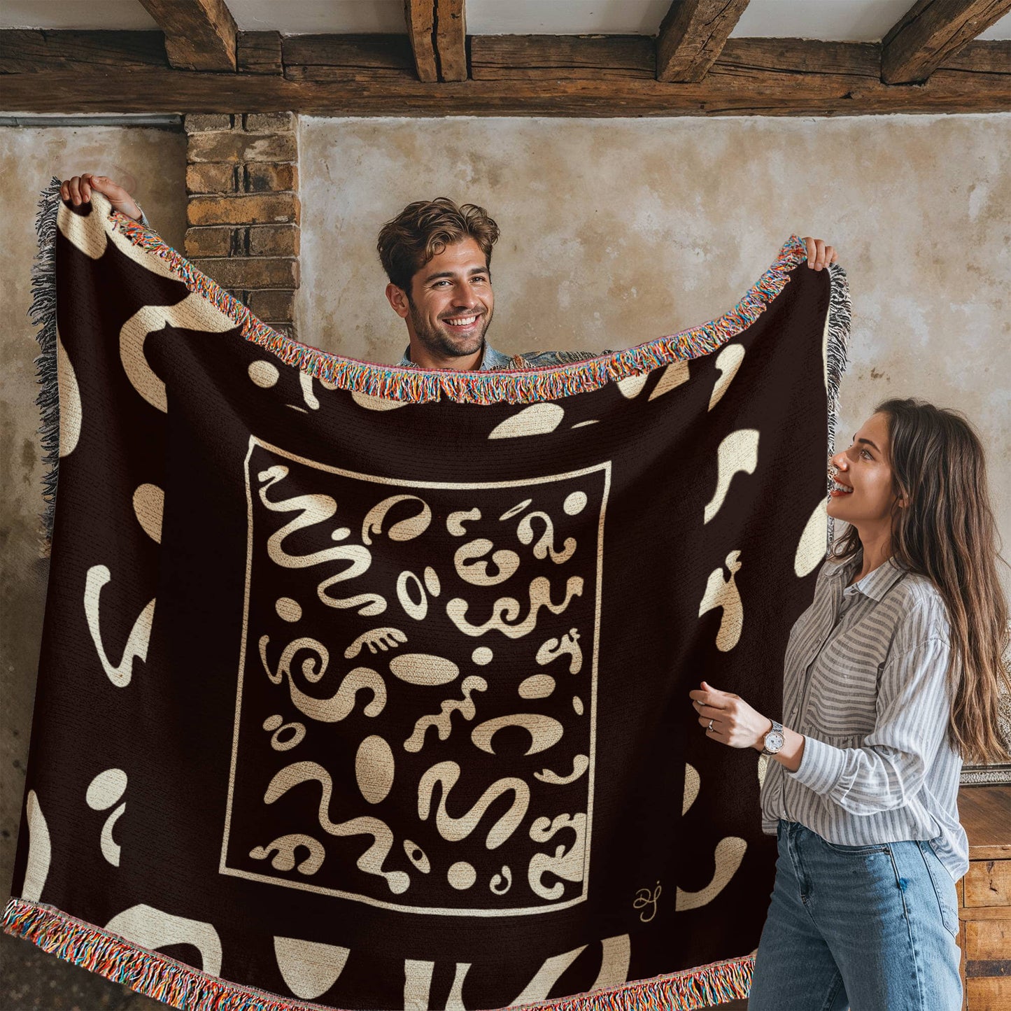 Deep Dream Special Edition Artwork Heirloom Woven Blanket  (60" x 50")