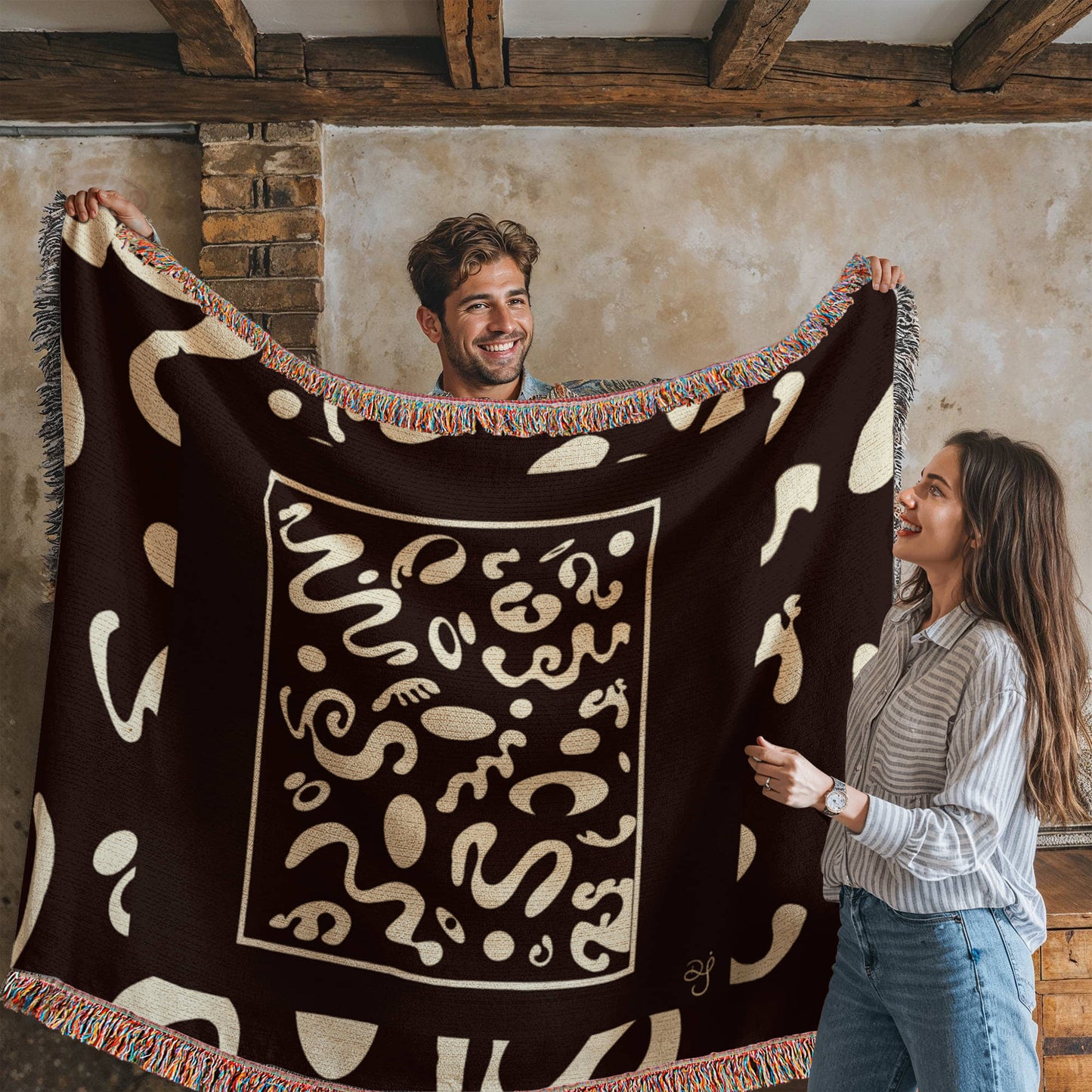 Deep Dream Special Edition Artwork Heirloom Woven Blanket (54" x 37")