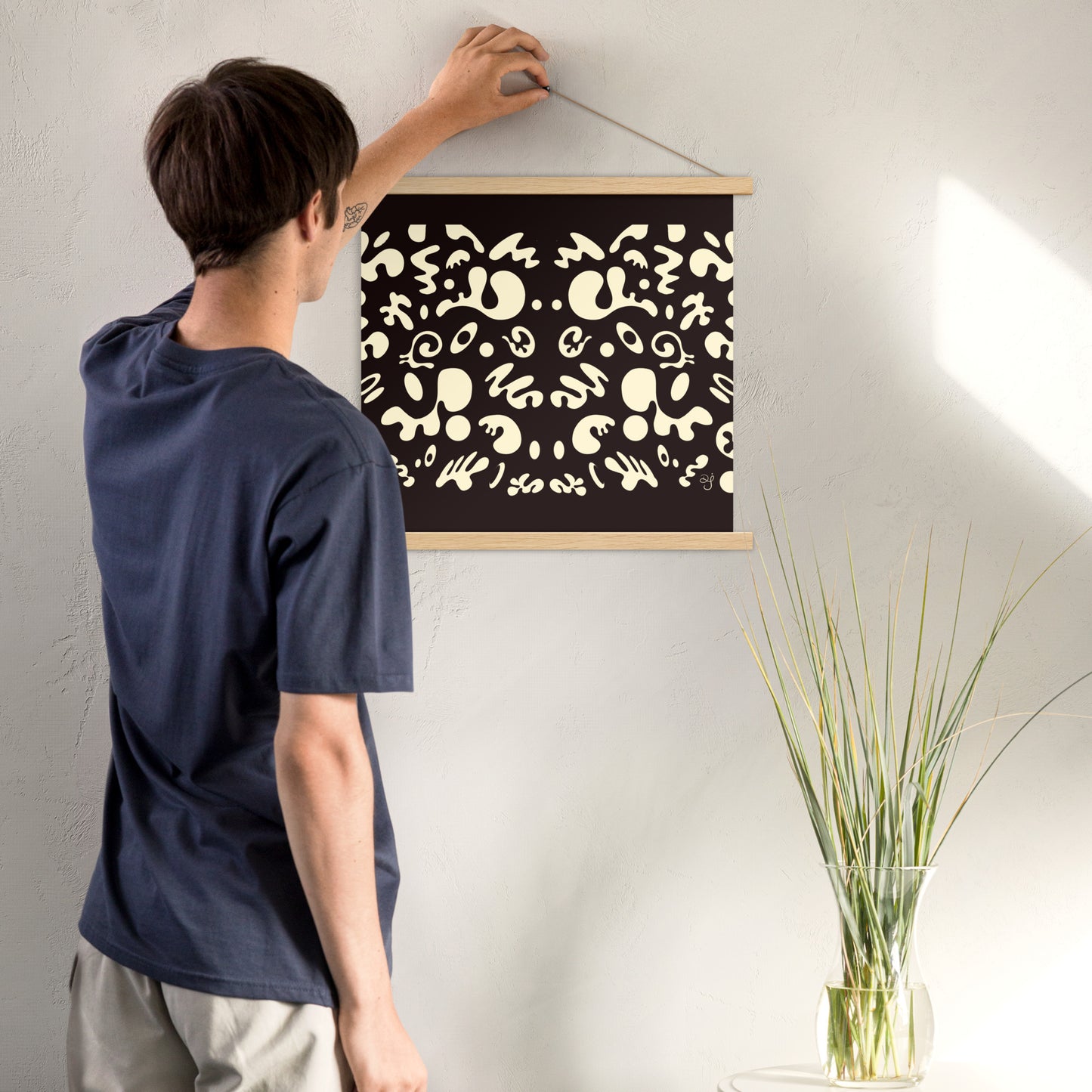 Mirror Work Poster w Hanger - Smoke Signal