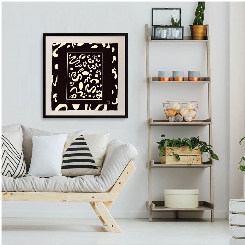 Deep Dream Special Edition Designer Framed Silk Scarf